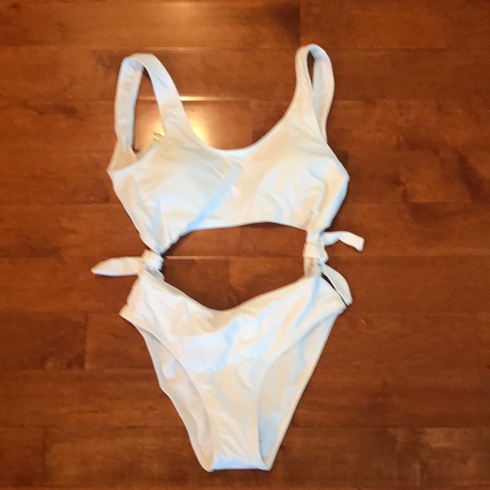 Shein White Swimsuit.